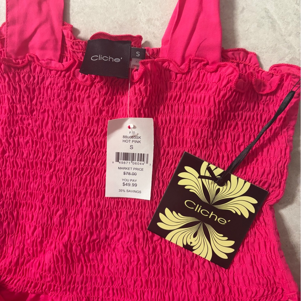 Smocked Mini Tiered Dress - Picture 4 of 4